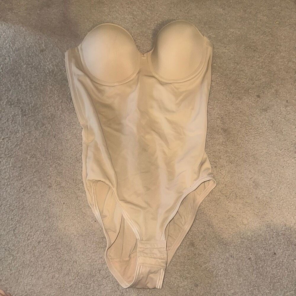 Flexees 36B nude  unlined shapewear body suit